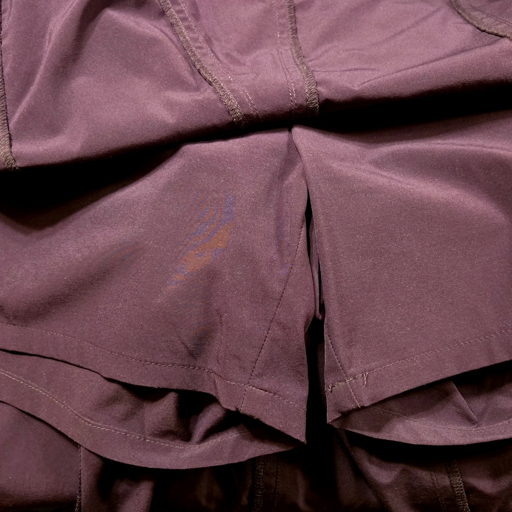 COPY - EUC Athleta A-Line Flared Whatever Skort Skirt in Dark Purple Size 12 - Picture 8 of 16